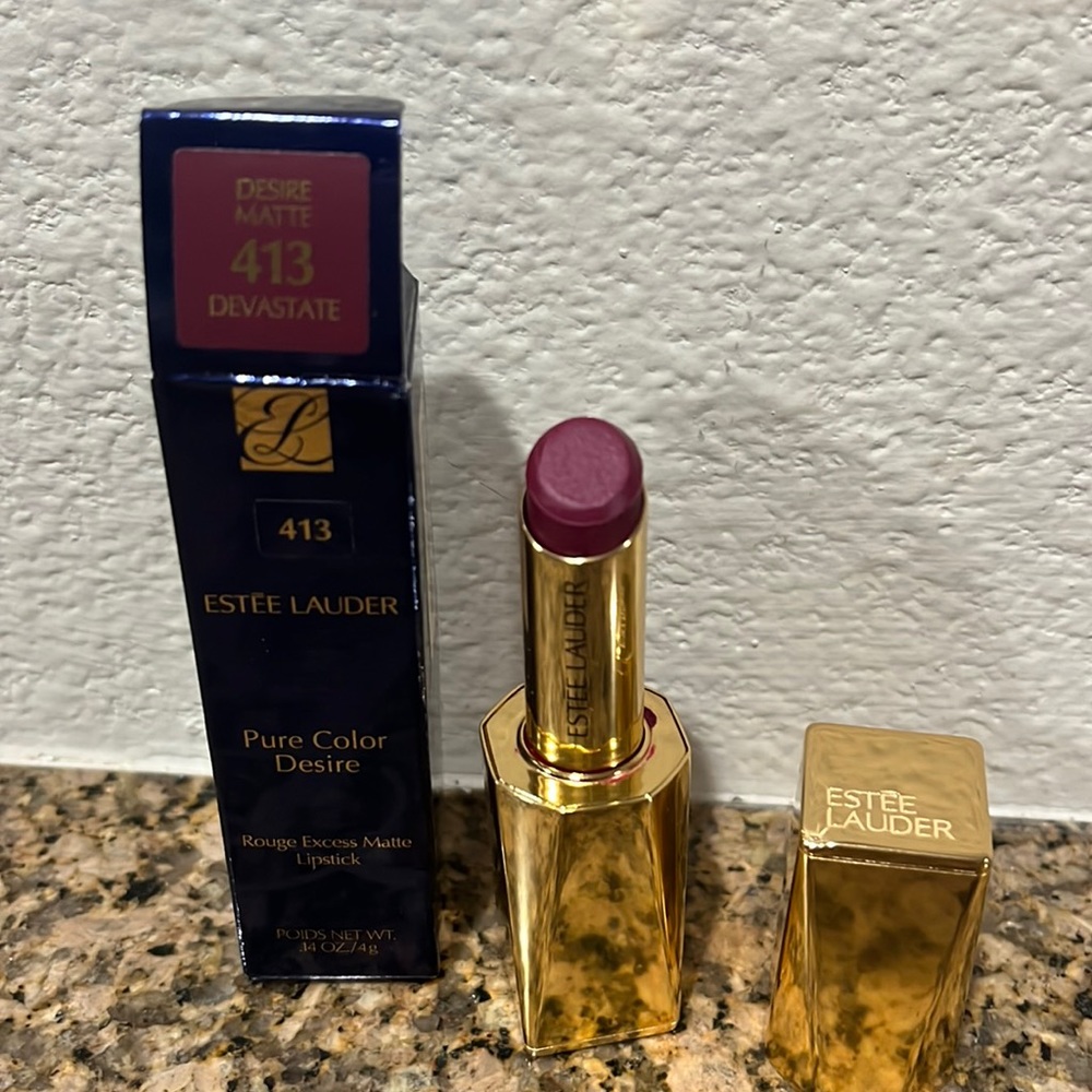 Estée Lauder Pure Color Desire DEVASTATE Rouge Excess Matte Lipstick 413